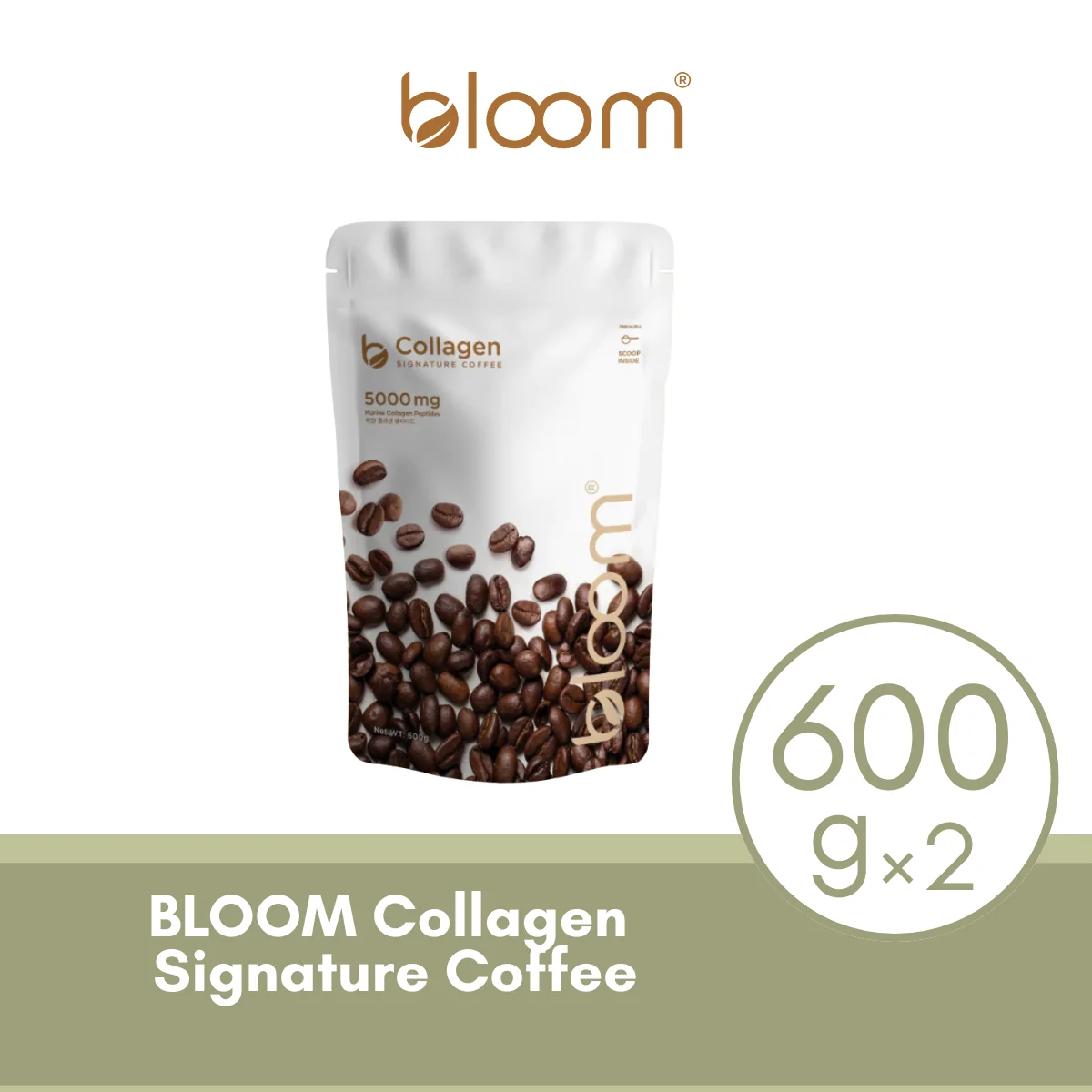BLOOM COLLAGEN SIGNATURE COFFEE (600G) × 2