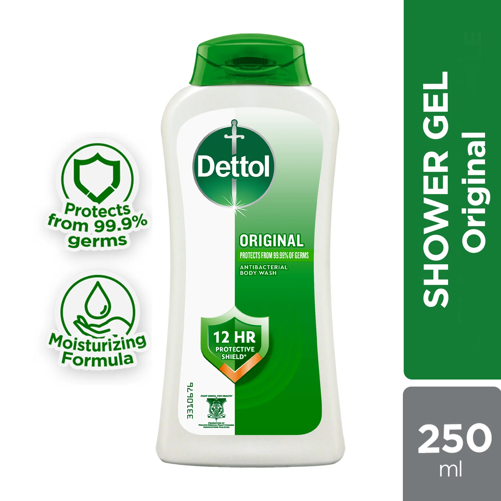 DETTOL SHOWER FOAM ORIGINAL 250ML