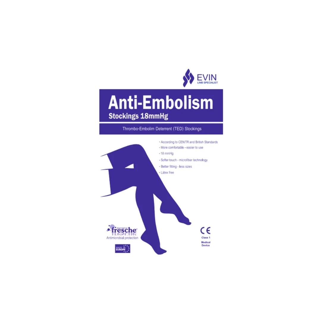 EVIN ANTI-EMBOLISM STOCKING THIGH HIGH L