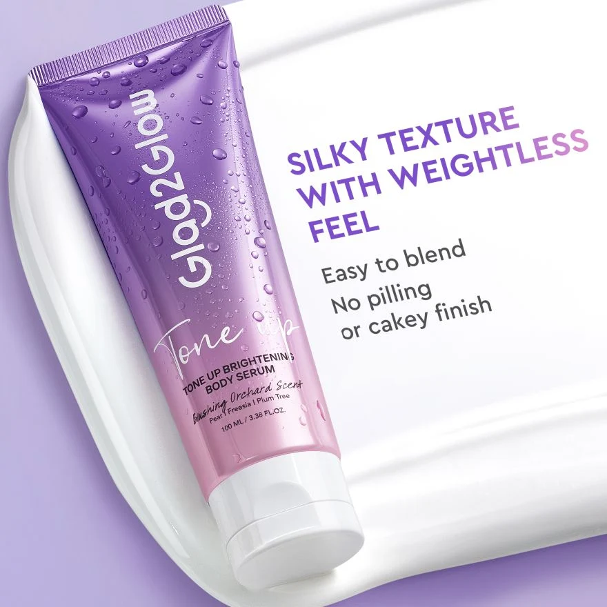 GLAD2GLOW TONE UP BRIGHTENING BODY SERUM 100ML - Image 6