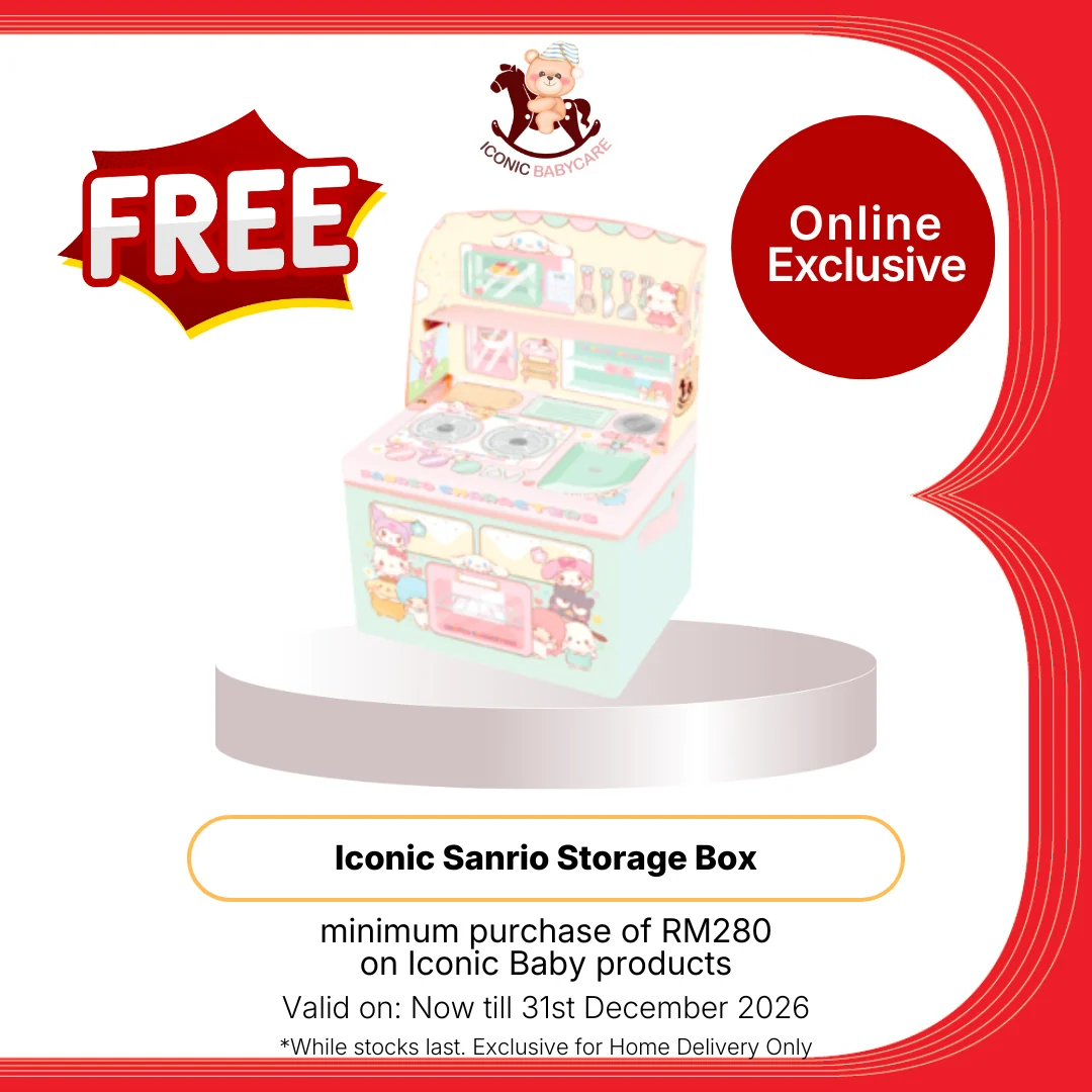 ICONIC X SANRIO PREMIUM BABY DIAPER NB 28S - Image 5