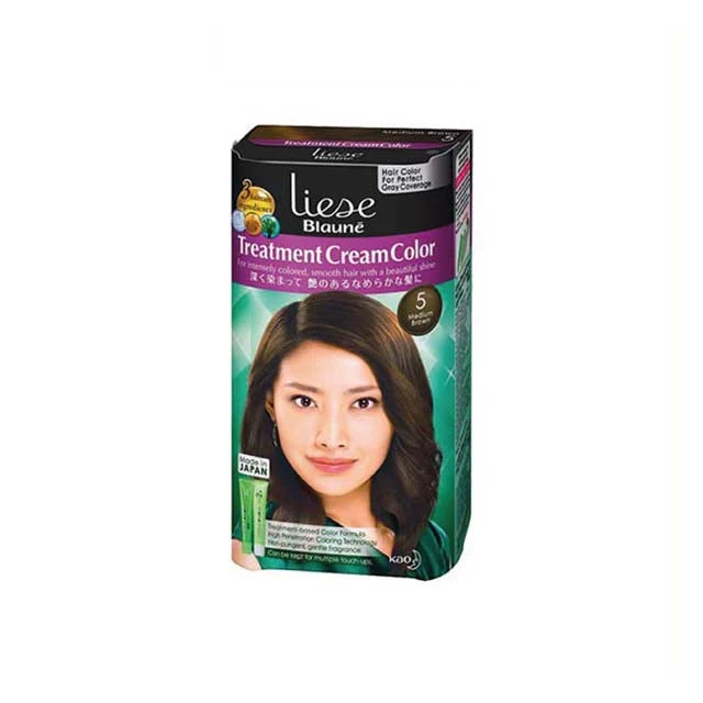 LIESE BLAUNE TREATMENT CREAM HAIR COLOR-MEDIUM BROWN KT5 X24