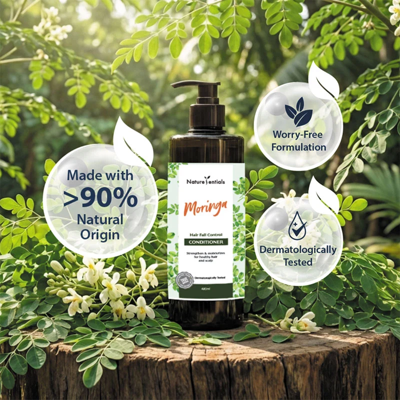 NATURESENTIALS HAIR FALL CONTROL CONDITIONER MORINGA 480ML - Image 2