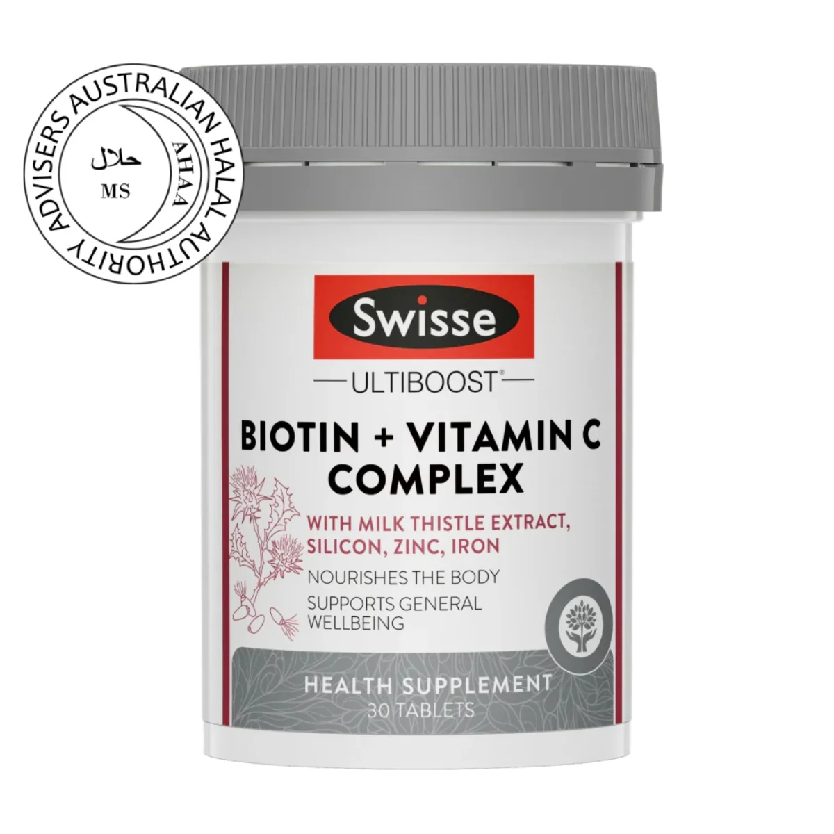 SWISSE ULTIBOOST BIOTIN + VITAMIN C COMPLEX 60S